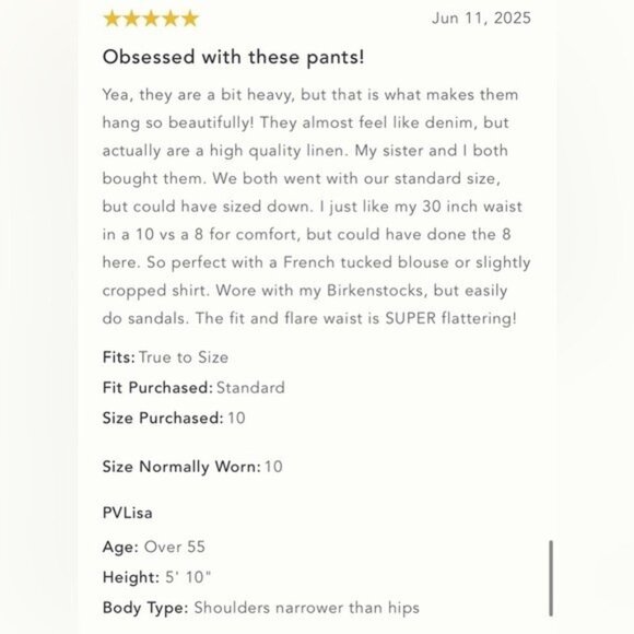 NWT Size 10 - Anthropologie Linen Extended Waist Pants (NWT US$ 138) - Picture 6 of 16